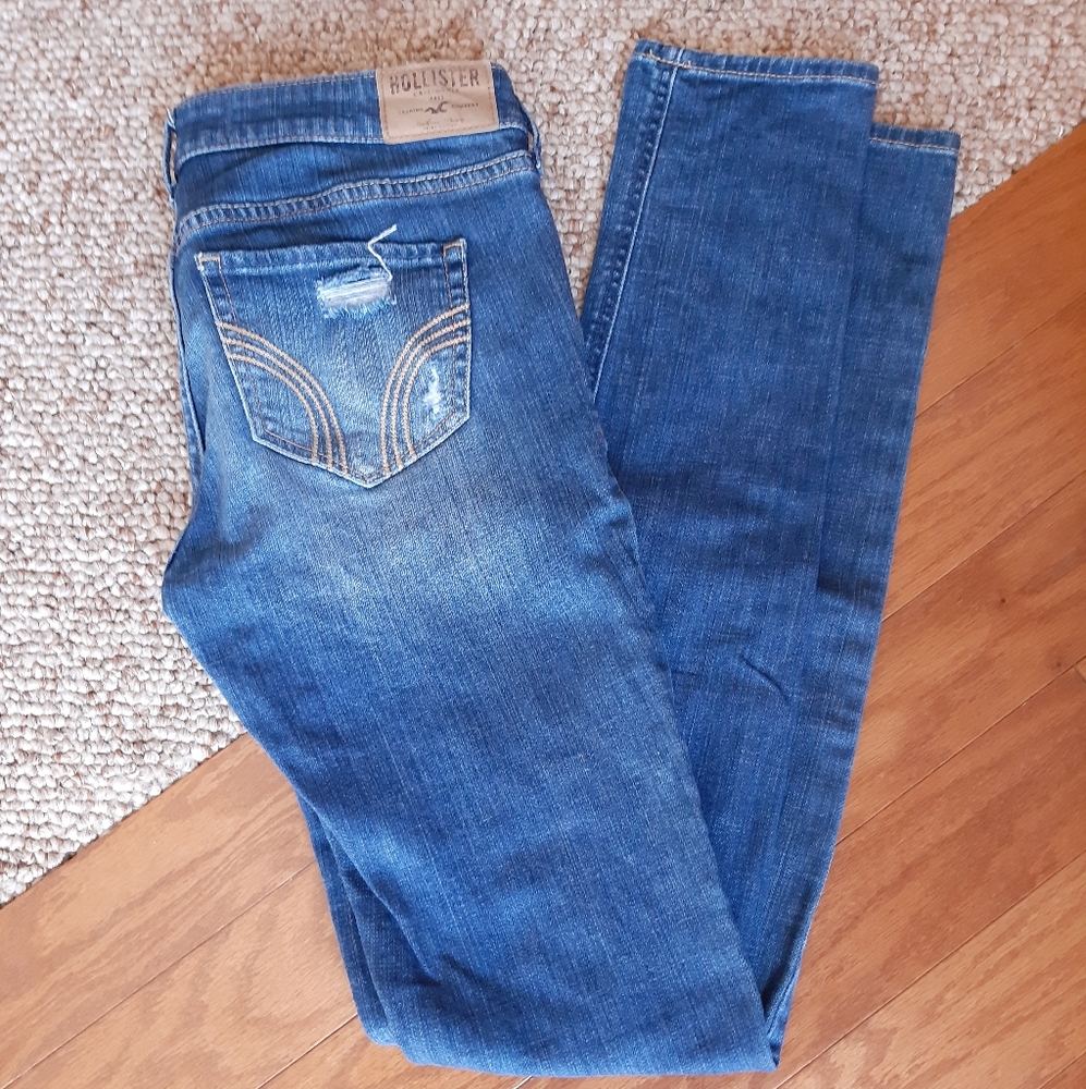 Hollister Distressed Jeans size 5 Long - Picture 7 of 16